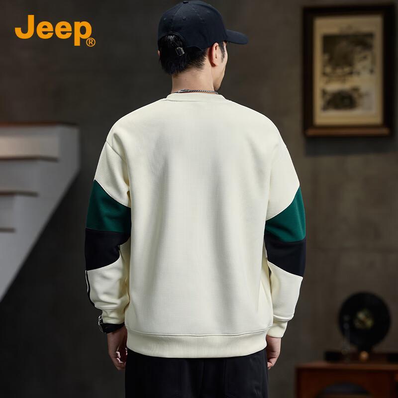 Jeep Men's Round Neck Pullover Sweatshirt