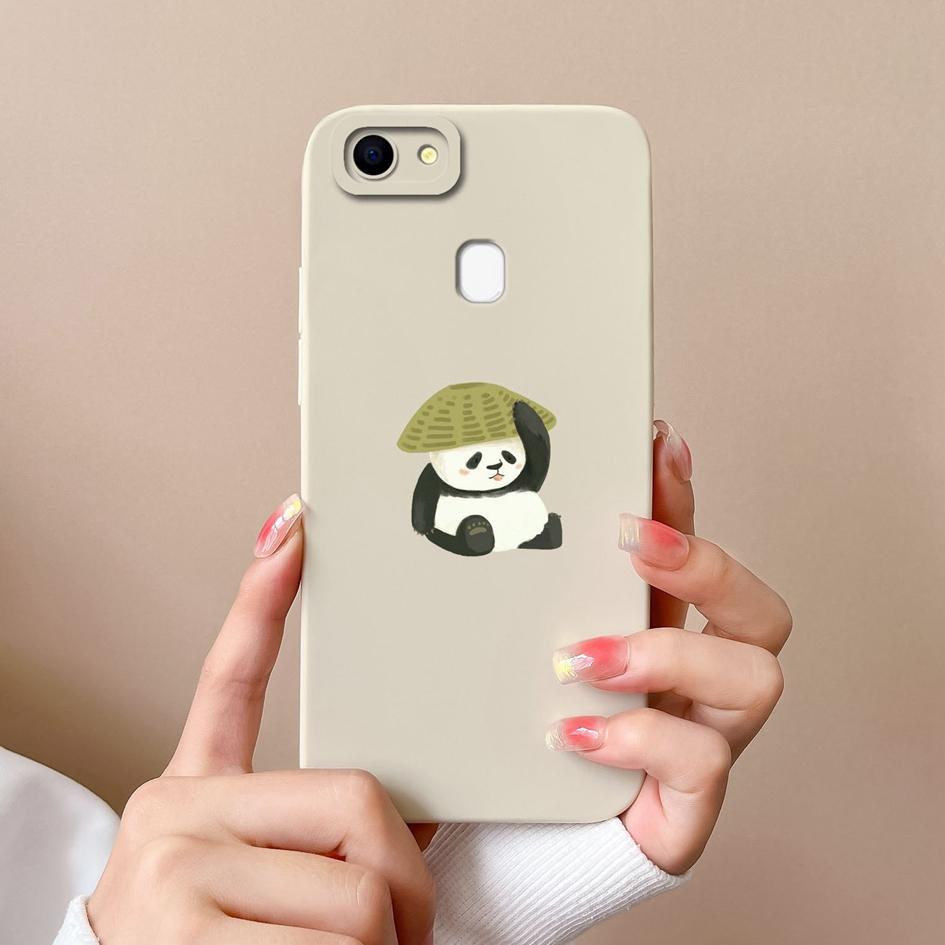 For Oppo F5 F11 F17 F9 F21 F7 F19 F15 Pro Phone Cases Fashion Little Bear Liquid Silicone High Definition Anti Fall Protective Covers For Oppo Housing