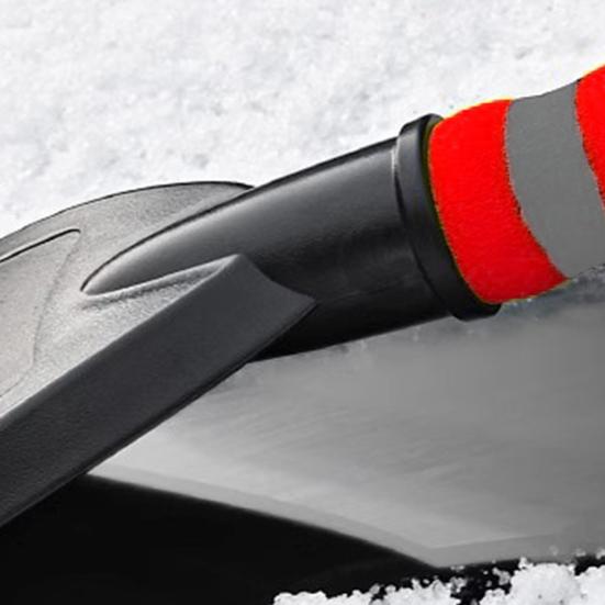 Car Snow Shovel Brush Deicing Scraper Removable Windshield Retractable Multi-Purpose Winter Cleaning Tool with Foam Handle And Snow Trough