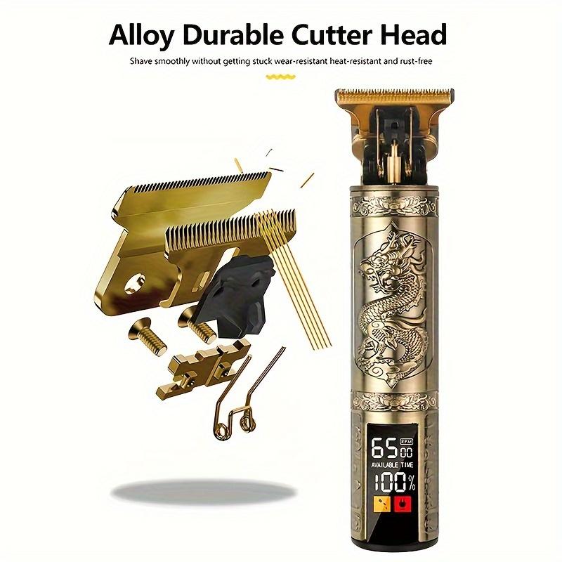 Kit Tondeuses et Tondeuses à Cheveux Professionnelles Vintage, Ensemble Rechargeable Sans Fil pour Coupe de Cheveux et Toilettage pour Hommes, Tondeuse à Barbe Avec