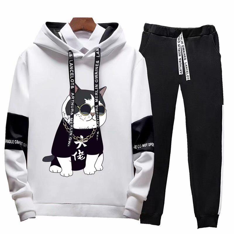 Garnitury sportowe Męskie wiosenne i jesienne spodnie swetrowe Do biegania Casual Odzież sportowa Kobieta para Dwuczęściowe jesienne ubrania