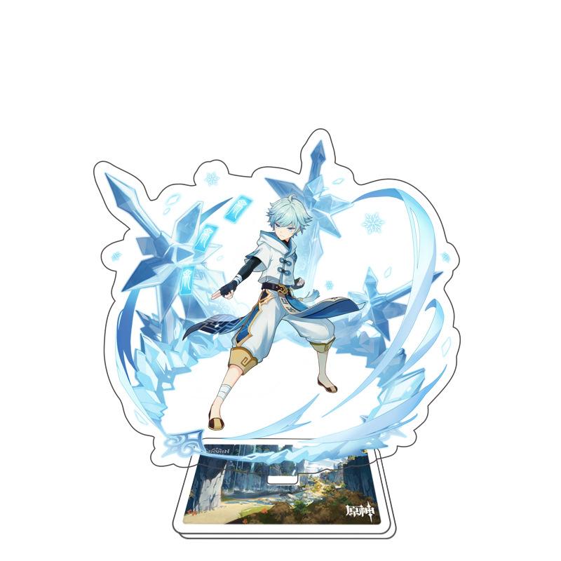 Game Anime Open World Impact Acrylic Figure Stand Painted Desk Decor Ornament 15CM Model Gift
