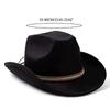 Cowboy Hat Wide Brim Knight Hat for Disco House Cocktail Parties Vacation Simple Style for Comedian Actor