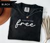Land of the Free Patriotic Graphic Tee, USA Comfort Colors® Shirt, Unisex USA Shirt