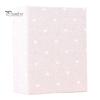 Retro Style Photo Album Mini Printed Fabric Slip-In Album, Portable Floral Print Scrapbook with Transparent Sleeve Pages, Lightweight No Paste Pocket