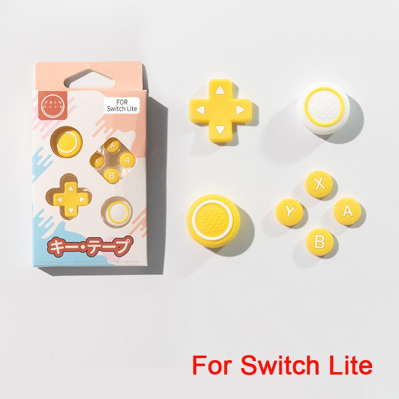 Накладки на стики для Nintendo Switch Lite Силиконовые колпачки на стики Наклейки на кнопки Защитные колпачки для чехла Nintendo Switch Oled 4PCS Thumb Grips