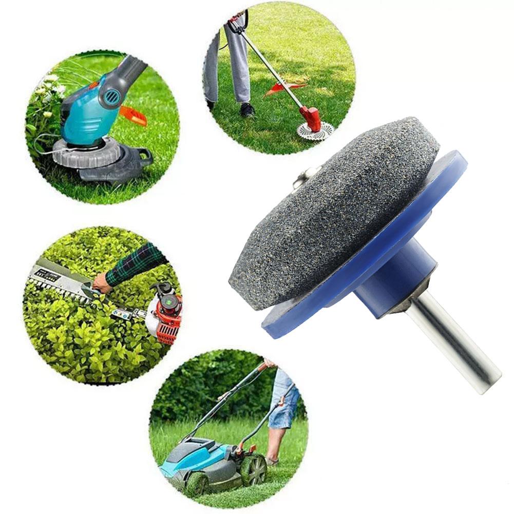 Sharpening Stone Lawn Mower Sharpener Blade  Wear-Resistant Grinding Head And Whetstone Sander Metal Grinding Polishing