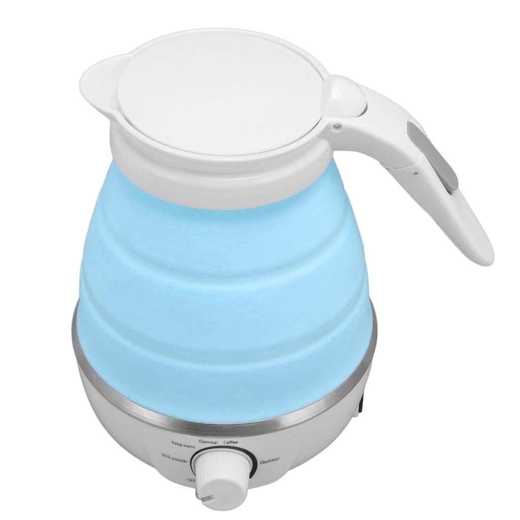600ml Travel Foldable Electric Kettle Auto Power Off Adjustable Temperature Portable Collapsible Electric Water Kettle
