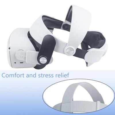 Komfortable Stirnband-Gurthalterung für Oculus Quest 2 Elite, verstellbares, rutschfestes Band, VR-Zubehör