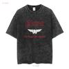 SAXON THE EAGLE HAS LANDED 1982 NEW BLACK T SHIRT vintage Washed fashion Versatile homme Stretched Breathable streetwear
