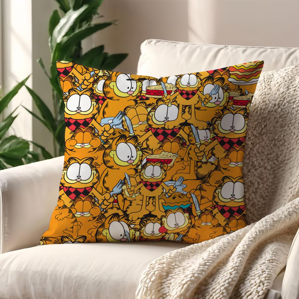 Cartoon G-Garfield-ES cute cat cushion cover Pillow Case Pillowcase Soft Skin Friendly & Comfortable with a Hidden Zipper