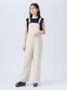 Beams Heart All-in-One/Overalls, Semi-Wide Overalls, Size 25S, Women's, Off White, One Size