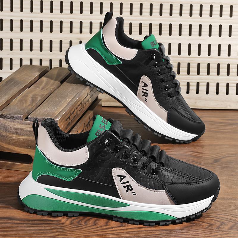 

Нові чоловічі класичні модні кросівки Four Seasons на товстій підошві з низьким верхом і зручною м’якою підошвою, баскетбольні кросівки 44 зелений