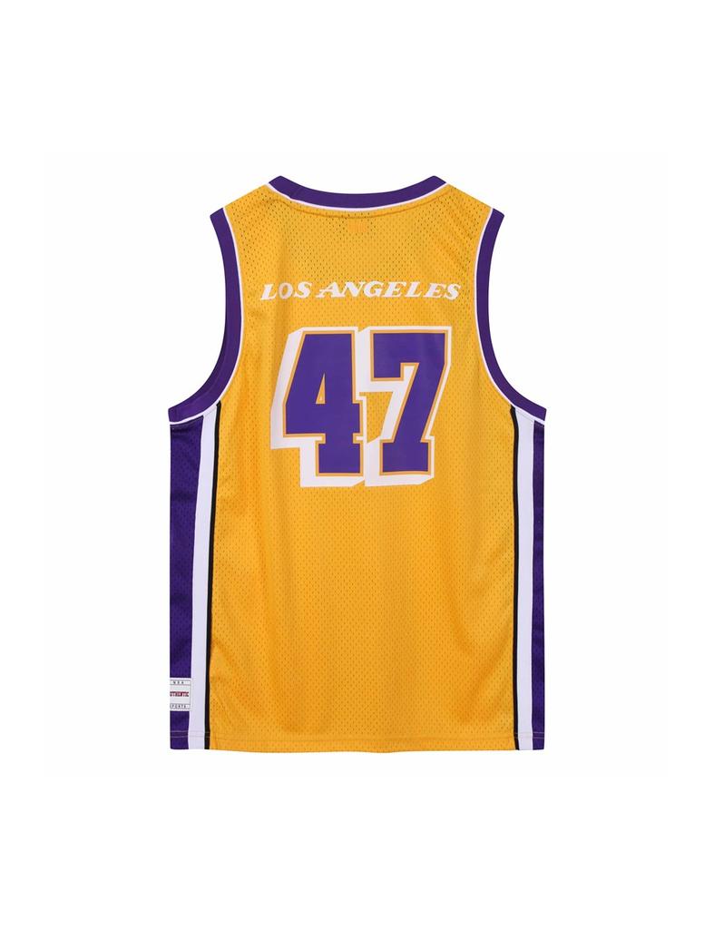 Enbiei Authentic Basketball Jersey Mesh Sleeveless Yellow