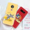 JT49 Tom and Jerry Transparent Case for Samsung A04 A14 A23 M33 M53 Realme 10 9 C35 C55 VIVO Y02 X80 Infinix Hot 30 Note 11 Tecno Spark 8P Pro