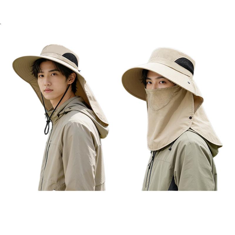 TUCANO Sun Protection Hat for Men, Outdoor UV-Resistant Cycling Travel Fisherman Hat, Fishing Sun Hat, Sun Visor, Face Shield for Me