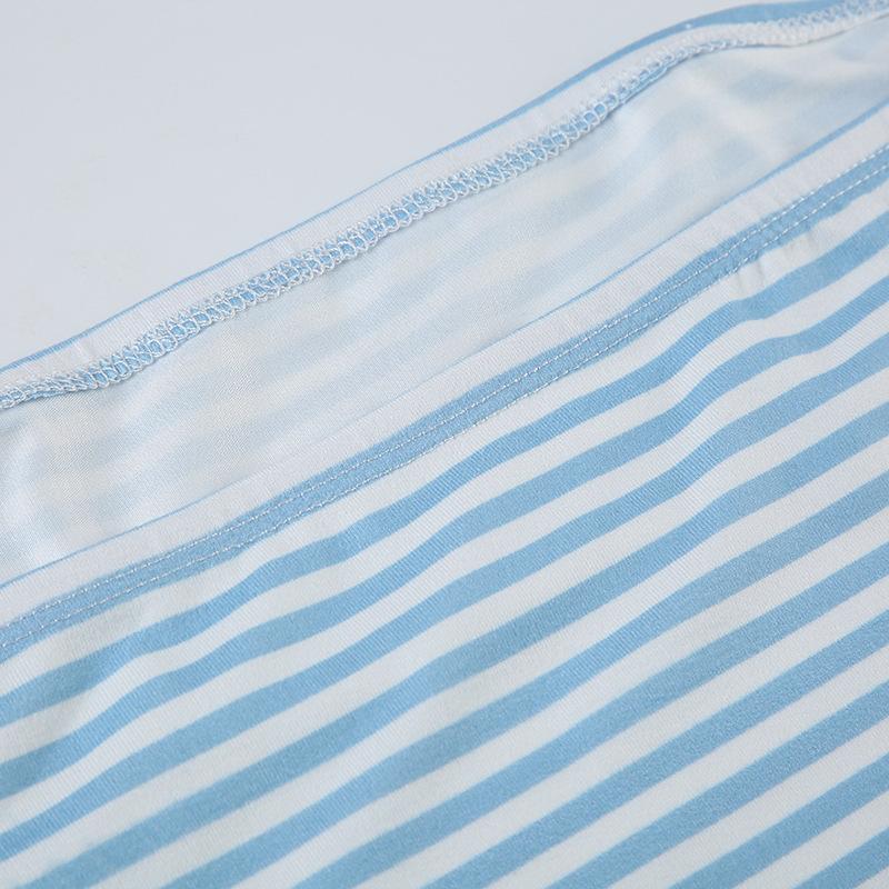 Women Cropped Tube Tops Strapless Off Shoulder Backless Short Tank Summer Party Club Striped/Solid Mini Vest New
