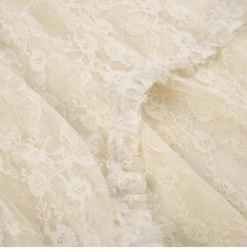 Vintage Asymmetrischer Spitzenrock für Damen, Sommer, hohe Taille, locker, trendiger Mittelrock, Y2k-Kleidung, Mode, Streetstyle