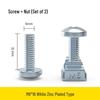 M6 Galvanized Cross Machine Screws with Cage Nuts for Server Racks and Chassis