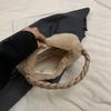 Twist Braid Armpit Plush Bag Cute Simple Niche Design High-level Sense of Large Capacity with a Girl