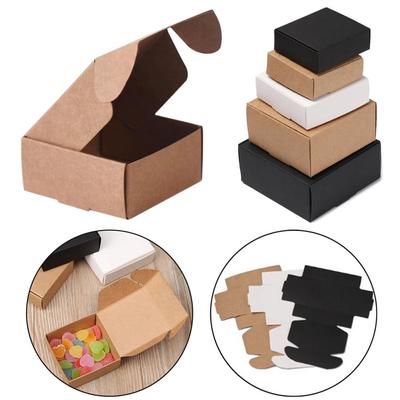 Kraft Cardboard Jewelry Packing Wedding Decoration Candy Box Gift Supplies Kraft  Boxes Soap Box