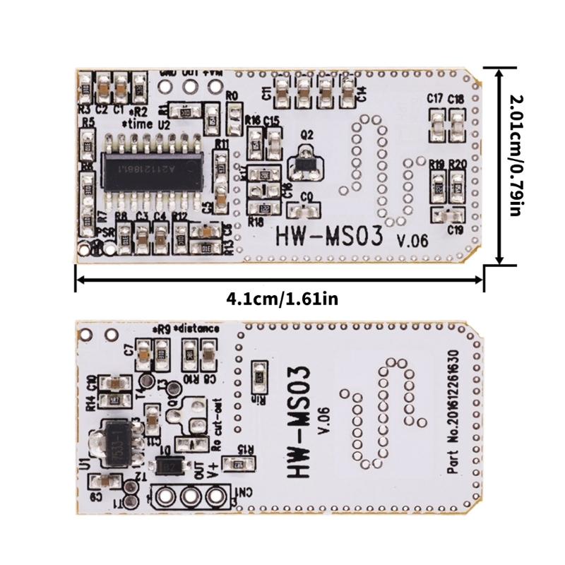 Motion Sensory HW-MS03 2.4Ghz To 5.8Ghz Microwave Detection Sensory Module For Automatic Lighting Control