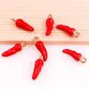 10Pcslot Three Dimensional Chili Peppers Charms For Jewelry Making Supplies Enamel Charm Handmade Earrings Necklace Diy Pendant