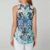 Women's Fashion Casual Sleeveless Vest Vintage Print -neck Sleeveless Top
