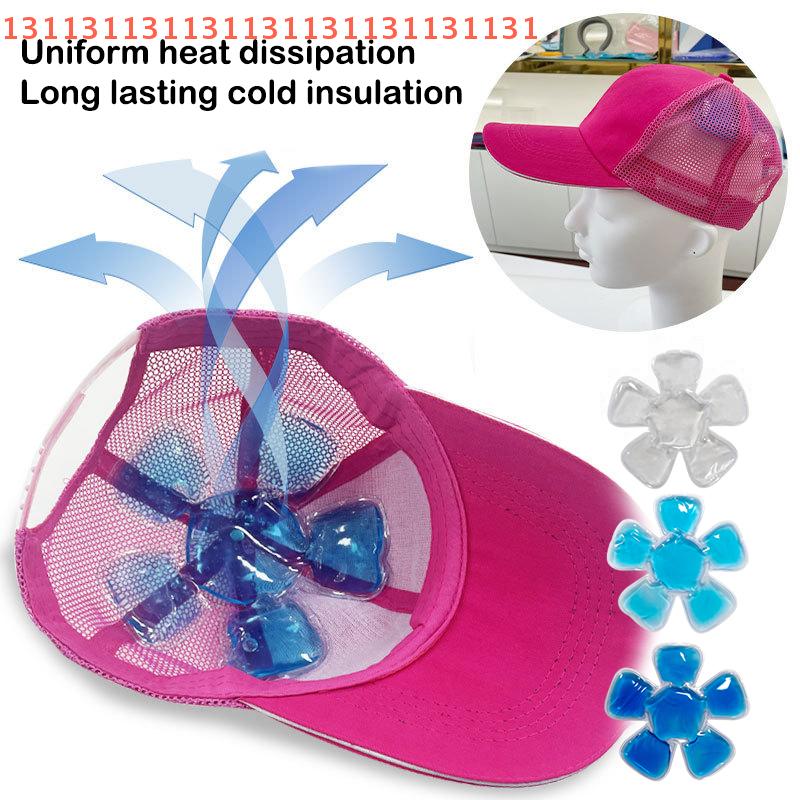 Head Cool Down Cold Pack for Outdoor Cooling Cap Liner Mat PVC Gel Ice Pack Hot Cold Compress Riding Helmet Hat Pad