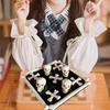 Skull Crossbones Board Game 2-in-1 Portable Travel Gothic Chess Pieces Chessboard Kids Adults Family Night 2 Player Battle Classic