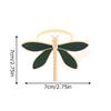 2/4Pcs Green Oil Dripping Dragonfly Home Decoration Hotel Napkin Ring Fashion Insect Napkin Ring New Metal Napkin Ring