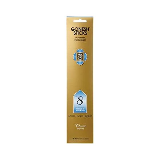GONESH Incense Stick (Incense) No. 8 (Slightly Sweet Fruit Scent) 20 Bamboo Incense Sticks