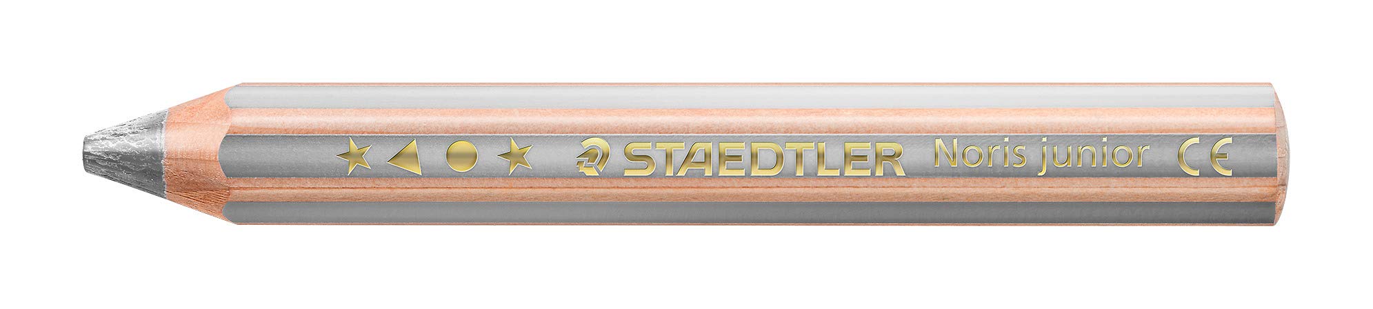 

STAEDTLER Colored 6 Norris Junior Watercolor Thick Pencils, Silver, Pieces, Pencils, Shaft, 140-816
