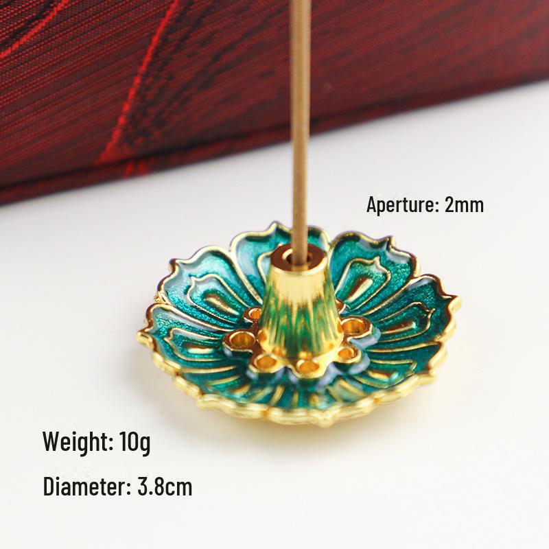 

Подставка для благовоний из сплава Ouyue Lotus: Ароматерапевтическая проволочная горелка Zen single layer