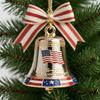 Vintage-Style Metal Commemorative Bell America Founding 250th Commemorative Bell for Xmas Tree Garden & Patriotic Home