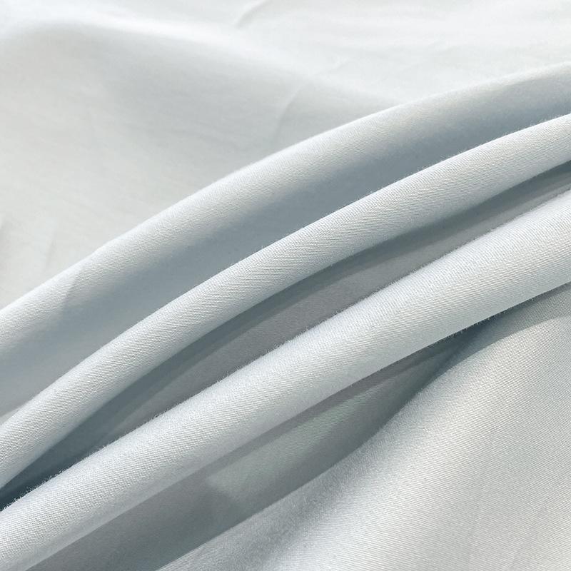 Embroidery Pure Cotton Four-piece Quilt Cover Solid Color Bed Sheet Light Luxury Style Bedding