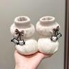 Winter Baby Girl's Warm Cotton Pre-Walker Shoes, 3-12 Months, Soft Sole