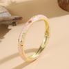 Bracciale Vintage FTCY da Donna Piccolo Fiore Stile Etnico Smalti Cloisonné Braccialetti Gioielli Eleganti da Donna Regali