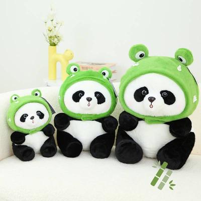 Panda Plush Giant Toy Cute Cartoon Frog Ice Cream Bee Headgear Fun Gift Doll