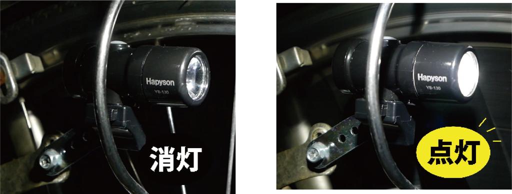 Hapyson Bicycle Light Fork Automatic IPX5 USB Smart Black YB-130-K (Front Mount), Light, Waterproof, Rechargeable, Lamp,