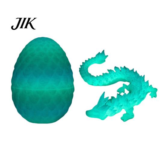 Unique Easter Present 3D Printed Mini Dragon Egg Articulated Fidget Toy Inside Kids Playset Basket Stuffers Collectible Flexible Gift for Teens