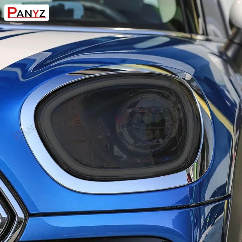 Car Headlight Protective Film Headlamp Restoration Transparent Black TPU Sticker For MINI Cooper Countryman F60 JCW Accessories