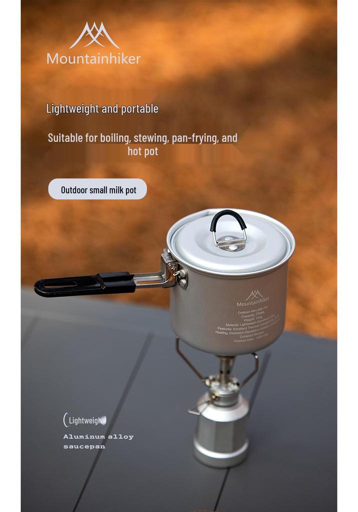 Compact Camping Teapot: Portable Outdoor Cookware for Boiling Water on Wild Stove or Picnic Table