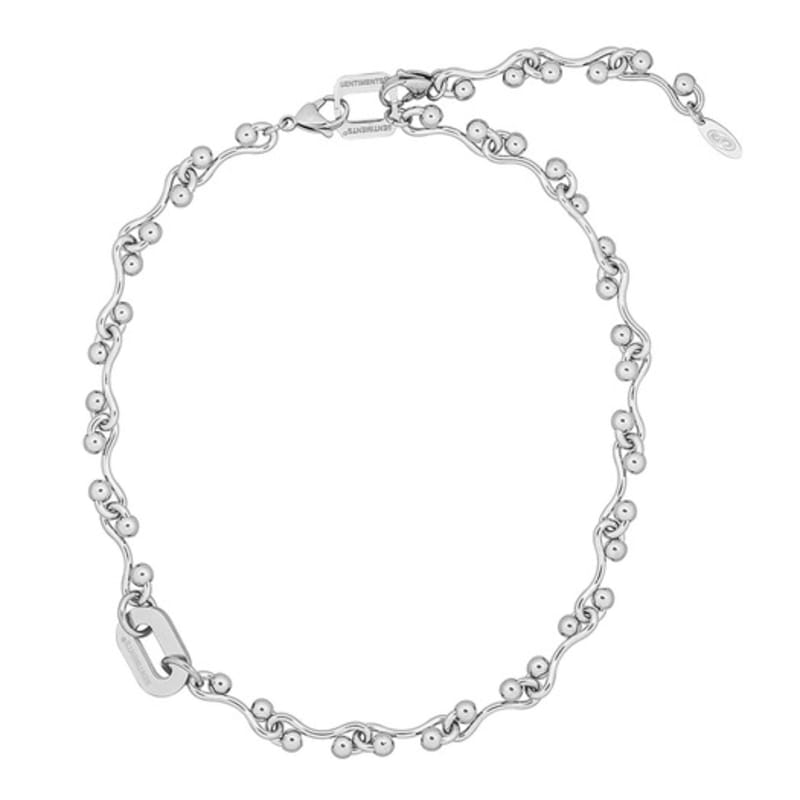 

SENTIMENTS no.599 [SILVER] TWO HOLD BALL NECKLACE Silver