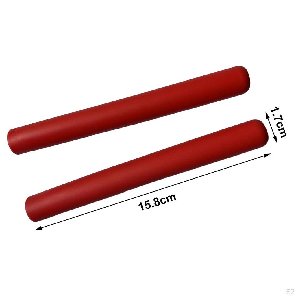 2 Pieces Drumstick Grips Wrap Portable Comfortable Handles Silicone Stick Drum