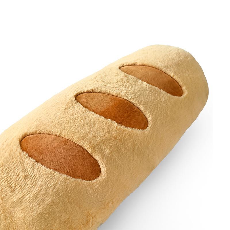 Cartoon Simulated Bread Doll Plush Toy Long Bread Baguette Sleeping Pillow for Girls On The Bed with Legs Clamped On The Pillow