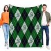 Stylish Argyle Pattern Blanket Soft Flannel Throw Warm Cozy Bed Sofa Decor Perfect Gift for Home or Office Use