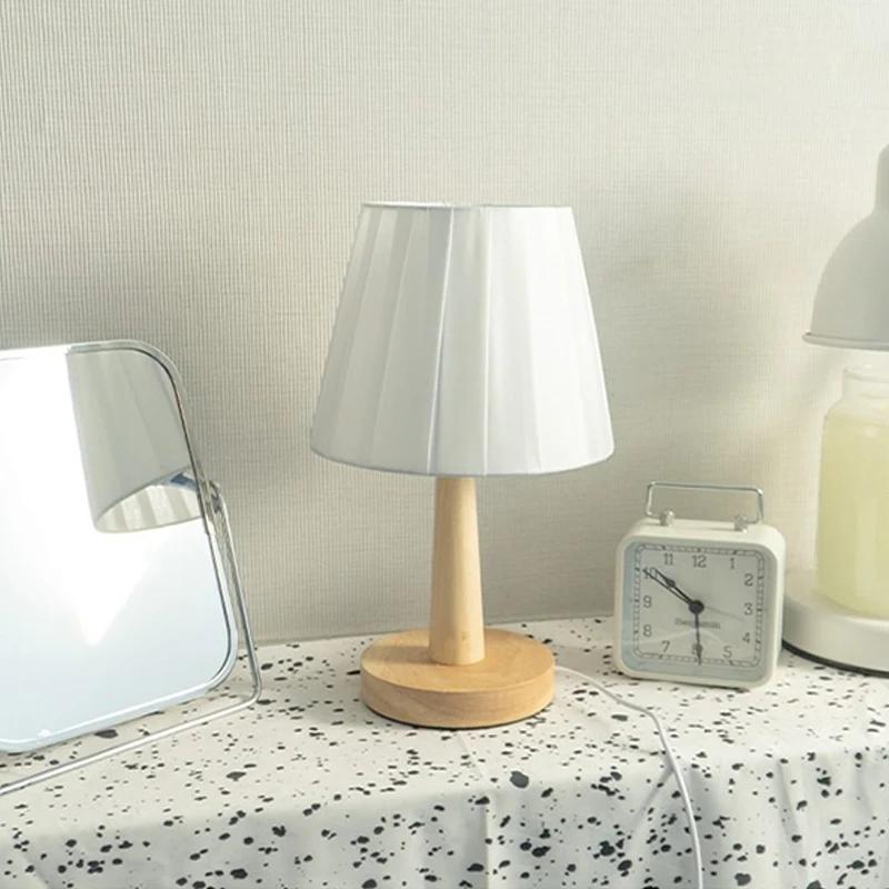 Xiaomi Nordic Plise Masa Lambası Kendin Yap Katlanabilir 5V USB 220V Sanat Atmosferi Yatak Odası Başucu Gece Lambası Ev Dekorasyonu
