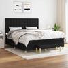 Box Spring Bed with Mattress Black 180 x 200 cm Fabric
