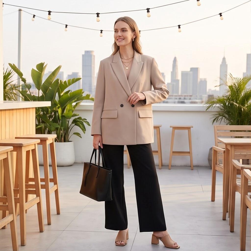 Women's Color Versatile Suit Jacket for Business Casual Daily Wear